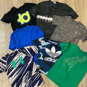 Youth Medium Clothing Bundle 17 pcs Shirts Shorts Jackets